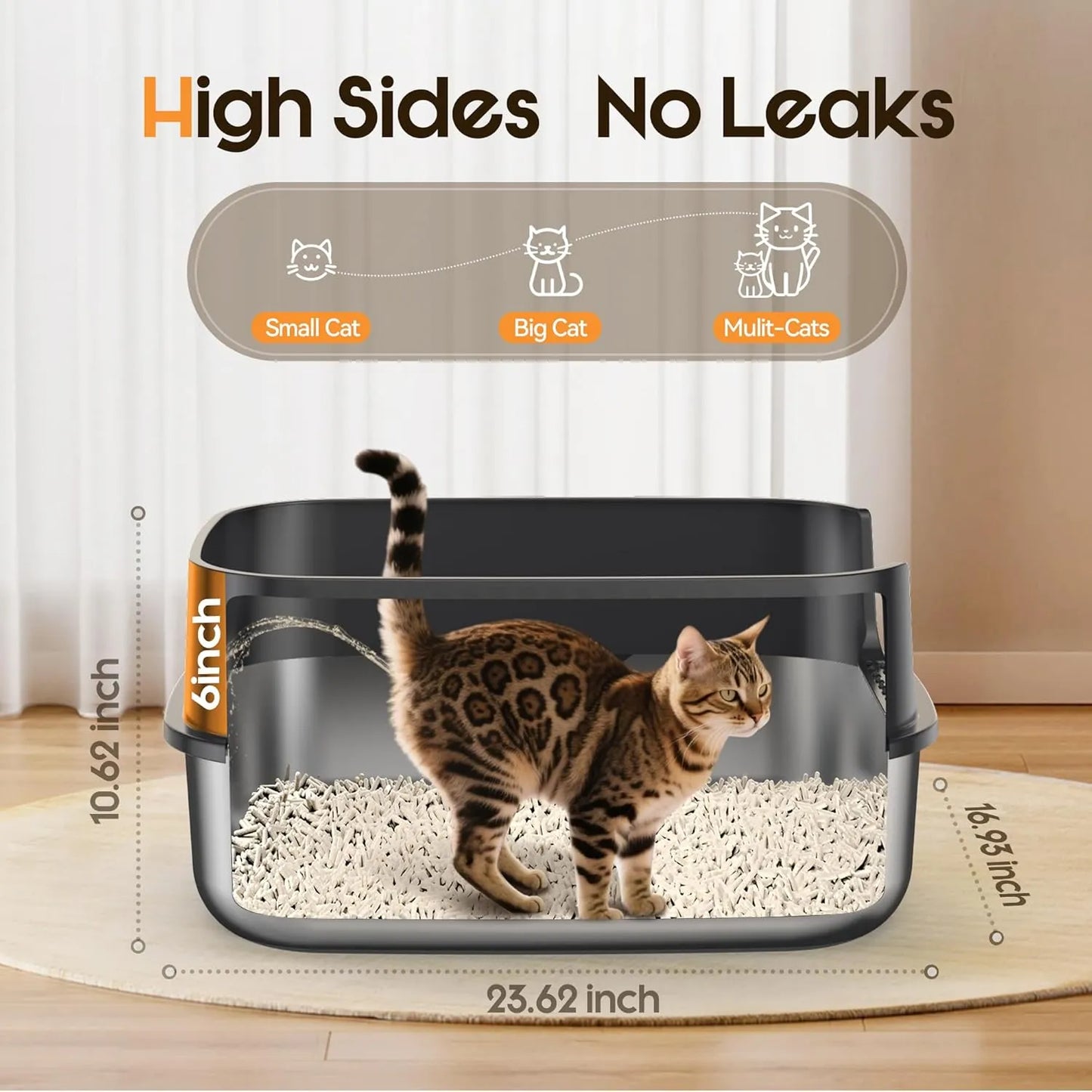 Large Cat Litter Box