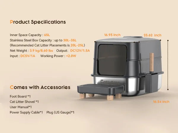 Odor-Control Litter Box product details